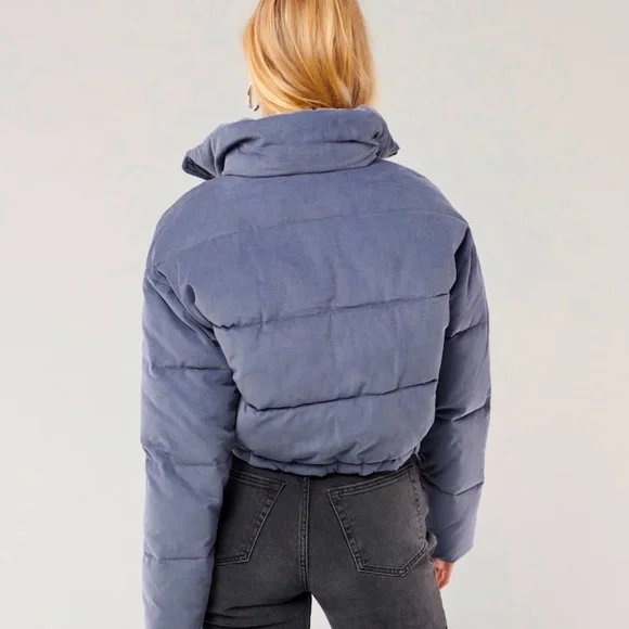Woman Puffer Jacket / Corduroy - Picture 2 of 4